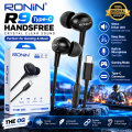 Ronin R9 Type-C Original Handfree | Crystal Clear Sound Stereo Earphones | 10mm Driver | Built-in Microphone | Gaming & Music. 