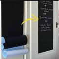 RNN   Large Chalkboard Sticker Paper - DIY Black Board Wall Adhesive Contatct Paper Roll -2 x 3Feet & 2 x 4Feet - Black. 
