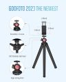 GooFoto Phone Tripod, Flexible Tripod for iPhone, Android Cell Phone and Camera, Bendable Mini Portable Holder for Video Recording/Vlogging/Selfie. 