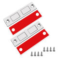 2Set Magnetic Cabinet Catches Door Stops Magnet Invisible Ultra-Thin Anti-Rust Door Magnet Suction With Screw Catch Hardware. 