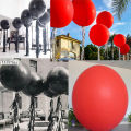 2 Black & White Jumbo Latex Balloons Pack For Birthday - Anniversary Decoration  and Party Decoration. 