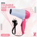 Nova Professional Hair Dryer 1000W – Quick Home Styling | Foldable | Perfect for Girls & Boys. 