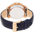 Fossil Grant Blue Leather Strap Blue Dial Automatic Watch for Gents - ME1162. 