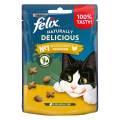 Felix Naturally Delicious Chicken & Catnip Adult Cat Treats - 50g. 