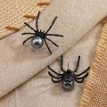 Dark Stud Earrings Trendy Black Spider Earrings Vintage Studs Punk Earrings for Halloween Women Party Costume Holiday. 