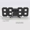 3D LED Digital Clock Wall clock plus table clock with Alarm night glowing. 
