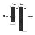 For Huawei Watch Fit TIA-B09 Silicone Watch Band(orange). 