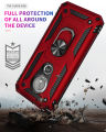 Lereach For Motorola E5 / G6 Play Mobile Phone Case TPU Hard Ring Car Ring Bracket Shockproof Back Cover. 
