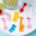 10pcs Lunch Box Fruit Picks Mini Creative Fruit Cake Dessert Food Forks Kids Snack Decoration Forks Bento Salad Decoration Accessories Cake Picks Toothpick. 