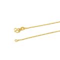 Genuine 24k Yellow Gold Necklace For Women Water Wave Chain Snake Bone/Round Bead/O Chain 45cm Necklace Pendant Fine Jewelry. 