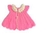Wool Hand Made front open frock For Babies (1 to 5 Years). 