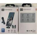 K9 Wireless Lavalier Microphone with USB Type C and iOS Connector Plug and Play Noise Reduction for Vlogging and Live Recording. 