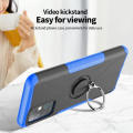 Dual Layer Shockproof Case for Infinix Note8, 360° Rotatable Kickstand TPU + PC Protective Case for Infinix Note8,Black. 