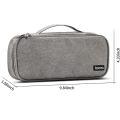Electronics Cable Storage Bag Shockproof Water Travel Organizer for Laptop AC Adapter, Charger, Power Cord and Other Accessories. 