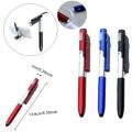 4 In 1 Multifunction Ballpoint Pen With LED Light Fold Phone Holder Night Read Writing Pencil Office School Student Stationery. 