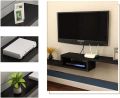 Wall Mounted Media Console | 2 Tier Modern Tv Console | Floating Tv Shelf | AS WOOD LCD Rack 34″ LED TV | Wood Media Shelf. 
