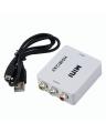 HDMI To Audio Video AV Adapter Converter - White. 