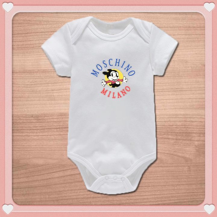 Men Women Baby Romper Mickey Mouse Pattern Jumpsuit Summer Pure Cotton Fart Clothes Infant New Style Sleeve HS6Z
