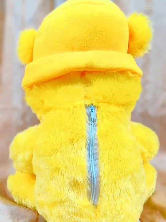 12''%20Sequince%20Heart%20Fluffy%20Teddy%20Bear%20Hat%20Wear%20Teddy%20Bear%20for%20Girls/%20Kids%20-%20Yellow%20-%20Image%204