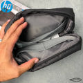 HP Tech Pouch Bag for Electronic Devices, Accessories, Reflective Details, Waterproof Fabric, Adjustable Strap, Black - 14V34AA#ABB. 