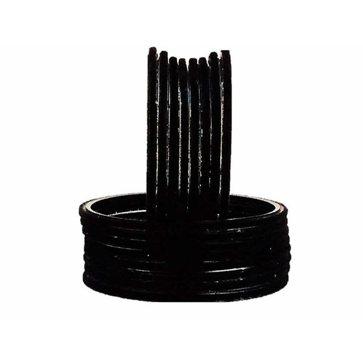 Black  24 pieces / 2 Dozen velvet glass bangles of all sizes( do, sawa do, dhai)