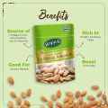 Happilo 100% Natural Premium California Dried Almonds 500g Pack Pouch | Premium Badam Giri | High in Fiber & Boost Immunity | Real Nuts | Gluten Free. 