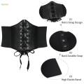 Stretch Waist Belt Fashion Women Dress Waist Belt for Halloween Skirt Female Black. 