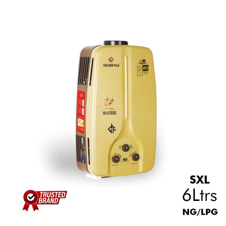 Golden Fuji - Instant Water Heater Supreme SXL - 6 Liters - Gas Saver - NG/LPG