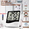 【Footprint】 Amshop LCD Clock Electronic Humidity Meter Digital Thermometer Hygrometer Alarm Clock. 