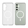 Leweisi Matte Transparent Case for Samsung Galaxy S24 FE Anti-fingerprints PC Hard Back Cover Phone Case. 