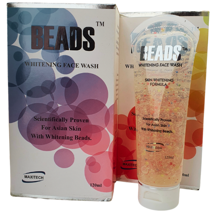 Beads Whitening Face Wash 120ml | Brightening Face Wash with Kojic Acid, MAP, Vitamin C & E