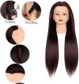 Hair Dummy Training Head For Hair Styling Practice Salon Cutting Hair (Black). 