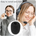 30 Pack Foam Microphone Windscreen,Mini Size Lapel Headset Mic Foam Covers for Headset Microphone Durable Easy to Use. 