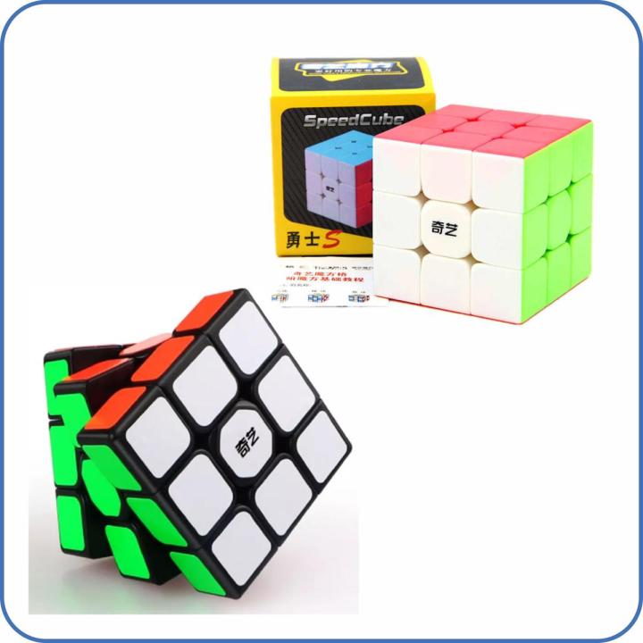 Pack of 2 QIYI Warrior S Cubes 3x3x3 - White and Black Magic Cubes