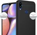 SAMSUNG A10S Matte Black Soft Silicon TPU Back Cover Case. 