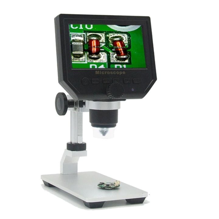 G600 Digital Microscope G-600 Digital Microscope 4.3in HD LED 3.6MP 1-600X Continuous Magnifier with LCD