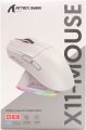 ATTACK SHARK X11 Gaming Mouse with Magnetic Charging Dock, PixArt PAW3311 Gaming Sensor, BT/2.4G Wireless/Wired Gaming Mouse, 22000 DPI, Office Mice Gamer Mice for Win11/Xbox/PS/Mac (White). 