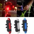 Bicycle Rear LED Light LED Bicycle Rear Tail Light USB Rechargeable Mountain Bike Lamp Waterproof Light Bicycle Accessories. 