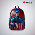 Traverse  Kids Bag- Captain America , Backpack for Kindergarten (KG), Pre-school classes. Allover printed (Code: T509KG) School Backpack For Kids / Backpack For Girls / Backpack For Boys Bags hand bag for girls bags for girls. 