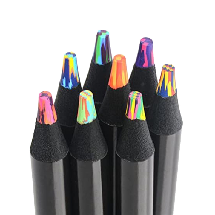 8 Colors Colored Pencils For Adults, Multicolored Pencils For Art Drawing, Coloring, Sketching