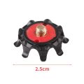 16Pcs Outdoor Golf Shoe Spikes Screw Training Parts Soft Rubber for Golf Sports Shoes (Red/Black). 