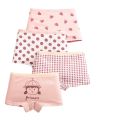 Girls 4 Pcs/lot Underwear Teenagers Panties Boxers Cartoon Printed Shorts for Kids Children's Clothing Baby Cotton Briefs. 