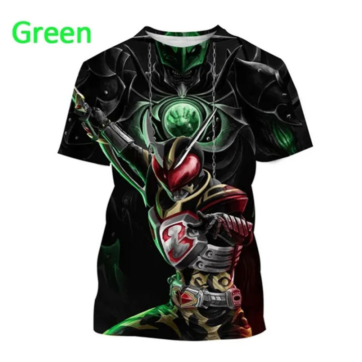 Masked Rider Henshin T Shirt For Men 3D Kamen Rider Den-O Printed T-shirt Kids Tee Shirts Harajuku Fashion Y2k Womens Clothing