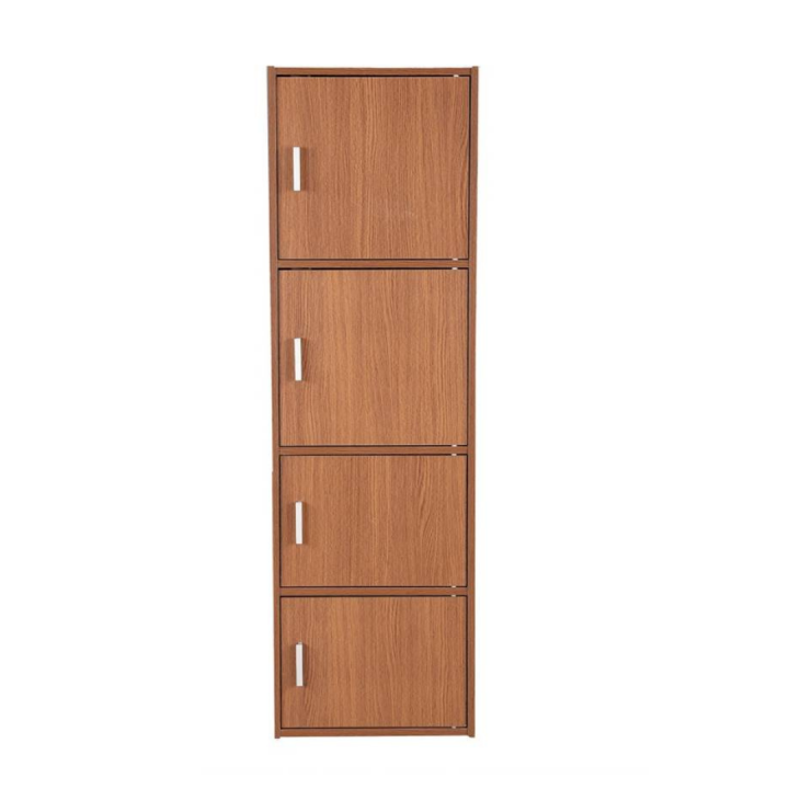BS-012%20-%20Oak%20Wood%204%20Doors%20Cabinet%20Polish%20Finish%20Vertical%20Storage%20Cabinet%20Furniture%20Study%20Book%20Shelf%20Living%20Room%20-%20Black%20&%20Brown%20-%20Image%203