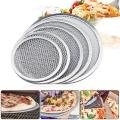 【BestGO】Nonstick Bakeware Pizza Pan Aluminum Pizza Screen For Kitchen Restaurant. 