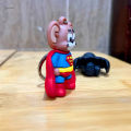 1-PC Tom Batman and Jerry Superman Keychain 3D Silicon Cartoon Character Two Random Character. 