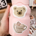60/120Pcs Aesthetic Stickers Retro Ins Notebook Water Cup Stickers Cute Student Ledger Stickers. 