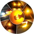 2Pcs BAU15S PY21W Canbus Error Free LED Light Bulbs Amber Yellow 3030 3700LM Ultra-Bright 1156 7507 Anti - Hyper Flash Bulbs for Car Front/Rear Turn Signal Light Replacement. 