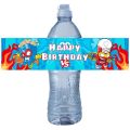 6pcs Superzings Theme Water Bottle Stickers Birthday DIY Baking Seal Labels Sticker Birthday Party Baby Shower Decoration Supply. 