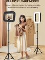 YM-200 Rechargeable 20W Selfie Portable Ring Light Phone Adjustable Fill Ring Light. 